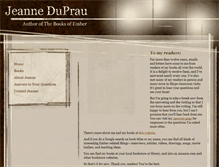 Tablet Screenshot of jeanneduprau.com